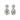 Boucles d'oreilles "Vita" - B&W - Thierry JOO